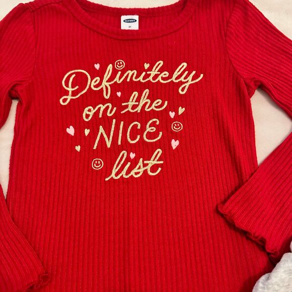Girl’s 3t Christmas Long Sleeve Shirt Bundle - Picture 3 of 4